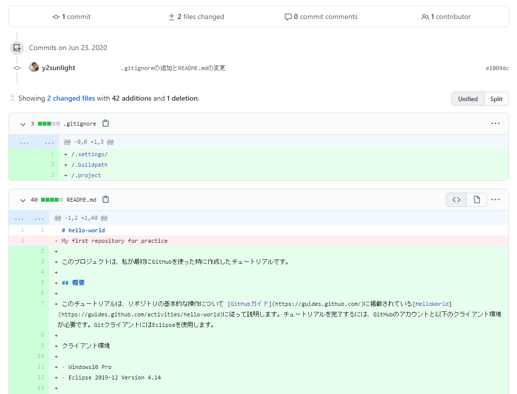 github eclipseによるリポジトリの基本操作 ground sunlight